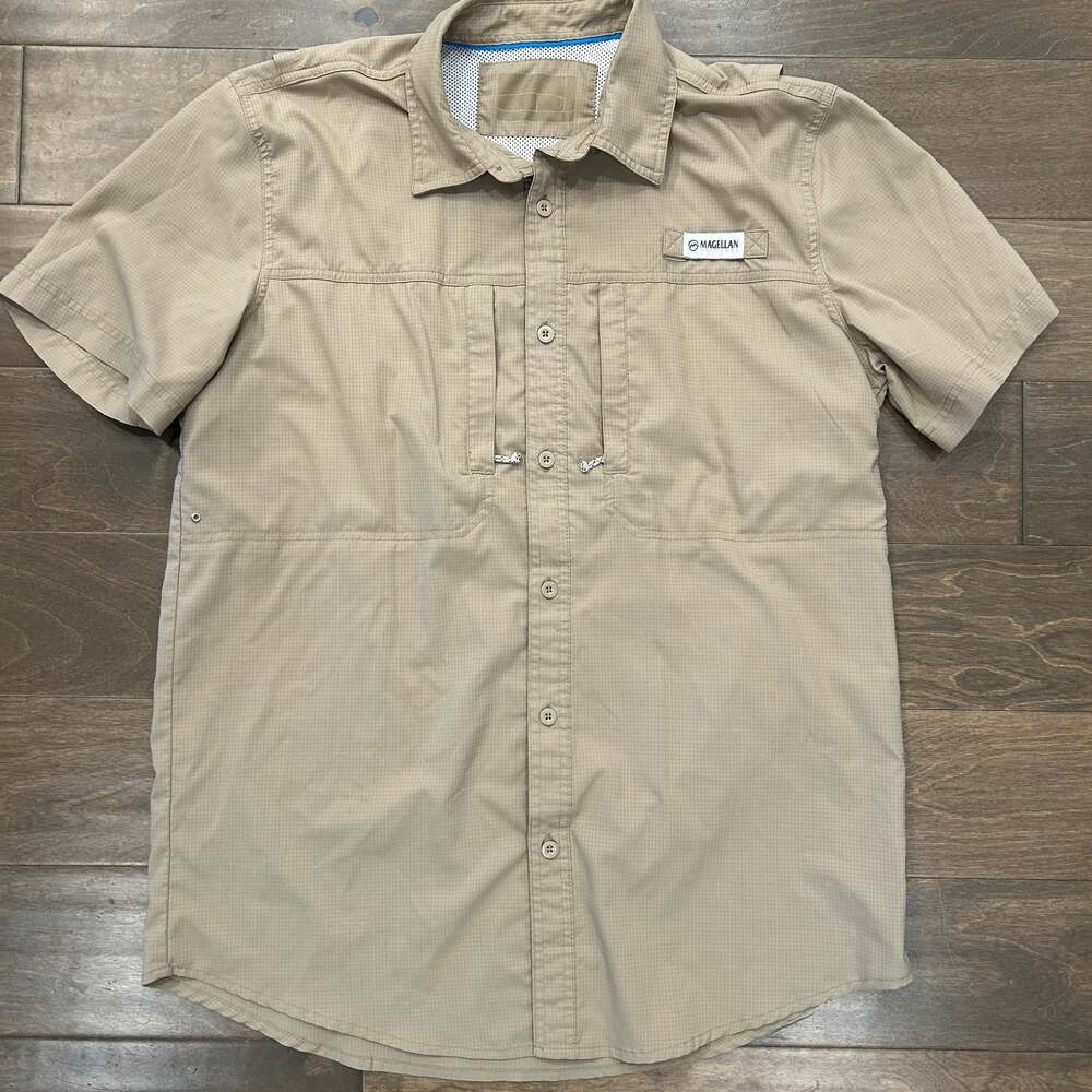 Magellan‎ Outdoors Men's Short Sleeve Button Down Vented Fishing Shirt